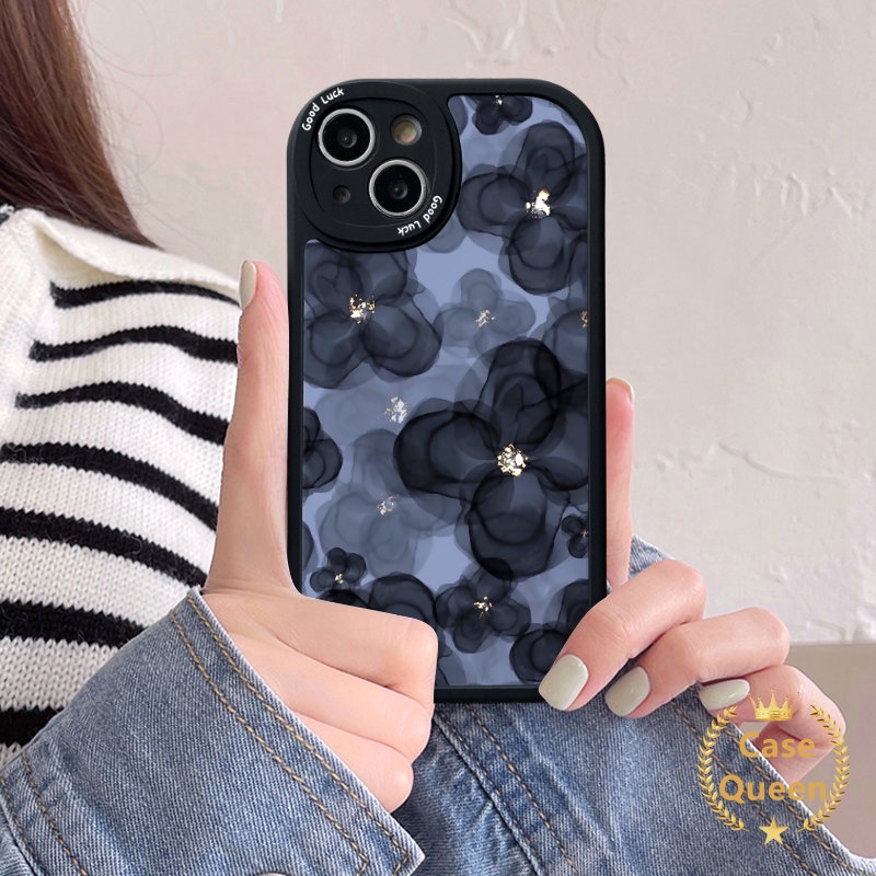 Casing Bunga Vintage Kompatibel Untuk iPhone 7Plus XR XS X Max11 13 12 14 Pro Max 8Plus 6s 7 6 8 plus SE 2020 Mewah Retro Bunga Telepon Tpu Lembut Tahan Guncangan Penutup Belakang