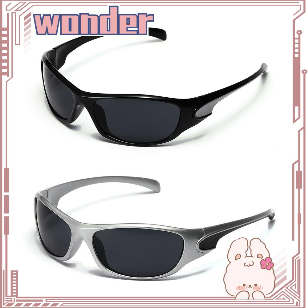 Wonder Sports Sunglasses Trendy Bersepeda Memancing Y2K Kacamata Hitam