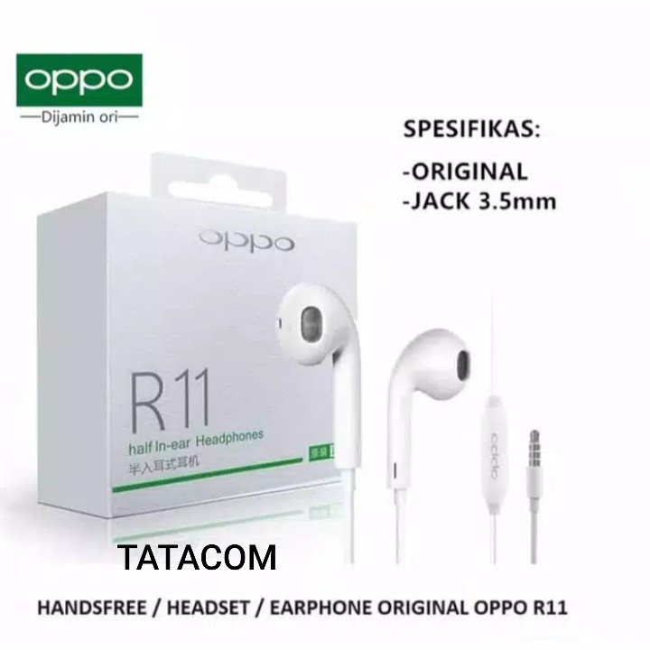 Headset / handsfree oppo original R11 F9 A5S A7 F7 R17 F11 pro k1 oem