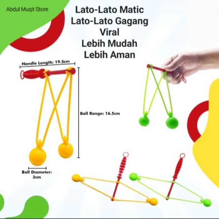 Mainan Lato Lato Gagang - Lato Lato Matic Gagang