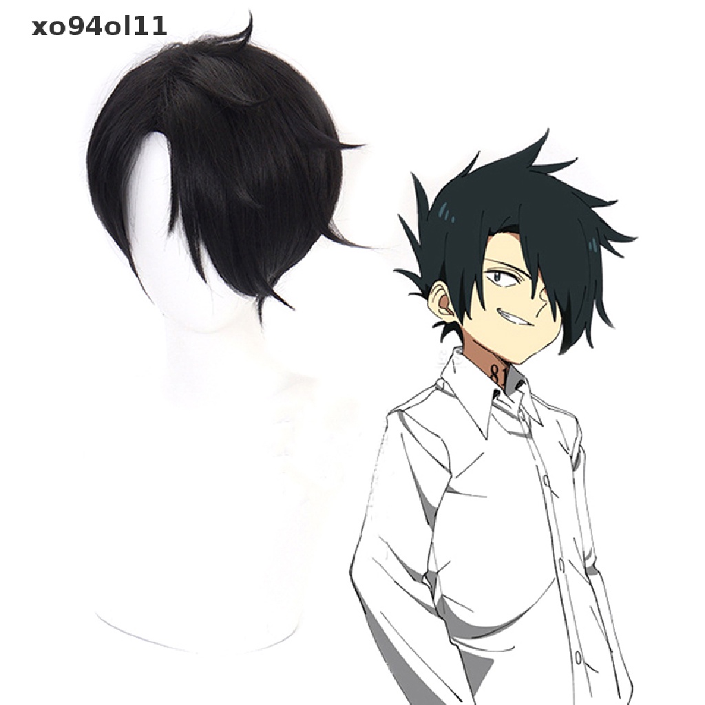 Wig Cosplay Hitam Pendek XO Anime Yakusoku no Neverland The Promised Neverland Ray OL