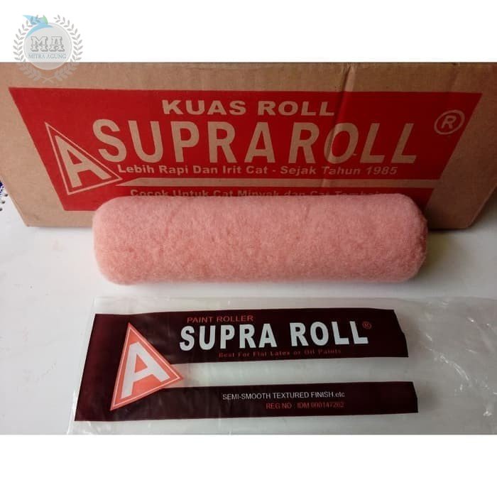 Refill Bulu Kuas Roll SUPRA 9&quot; inch Isi Besar Kuas Cat Tembok