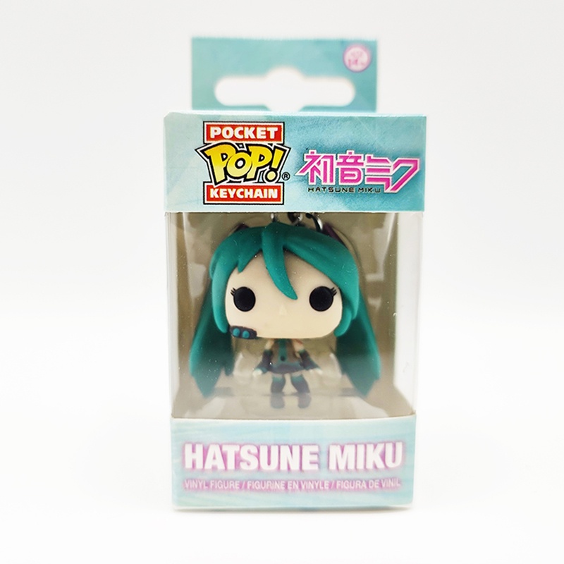 Original Funko POP Hatsune Miku Action Figure PVC Specia Edition Princess MiniFigures Gantungan Kunci Dekorasi