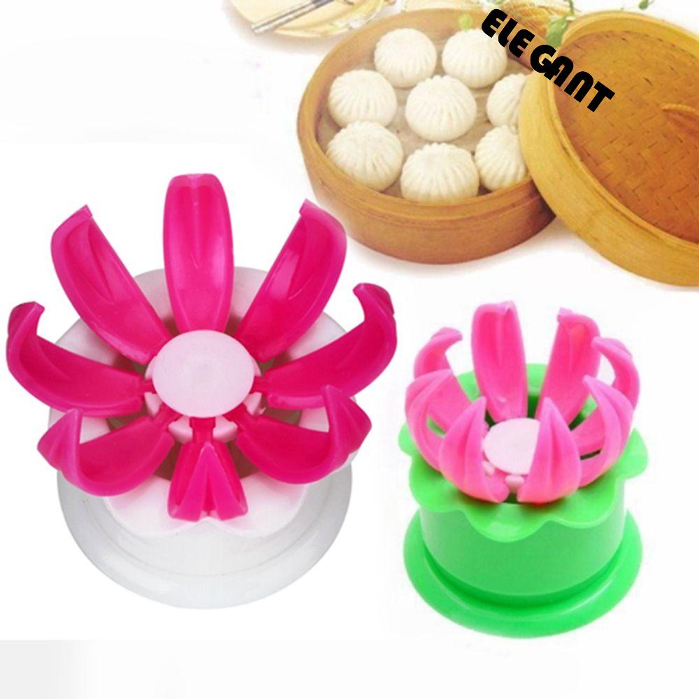 [Elegan] Cetakan Baozi Cina Gadget Plastik DIY Baking Bun Making Mold