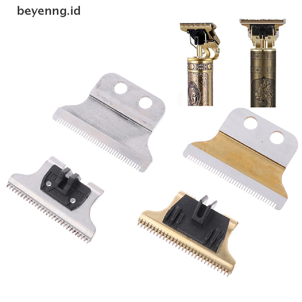 Beyen Metal T-Shaped Hair Clipper Blade T9 Pisau Trimmer Pengganti Clipper Head Kit ID