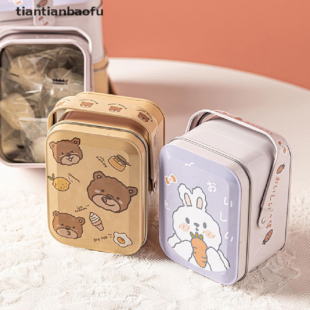 [tiantianbaofu] Kartun Candy Box Koper Serba Serbi Perhiasan Organizer Penyimpanan Dapat Home Decor Wadah Butik