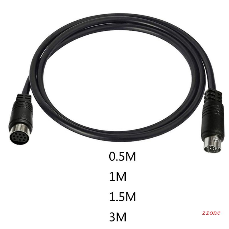 Zzz 3/1.5 /1/0.5m S-video Kabel Mini Din 10Pin Male to Female Extension Male Cable Lead Untuk Proyektor VCR DVD TV Receiver