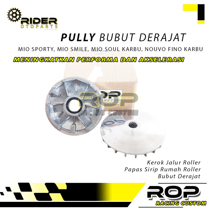Upgrade Rumah Roller Racing Set Pully Mio Sporty Smile Soul Fino Karbu