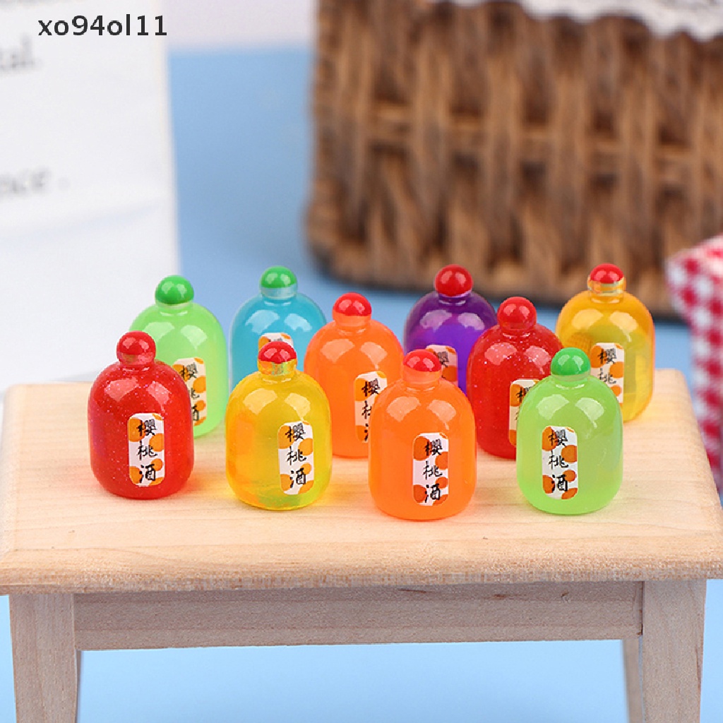 Xo Botol Minuman Rumah Boneka Kartun Botol Anggur Mainan Miniatur Model Boneka Doll OL