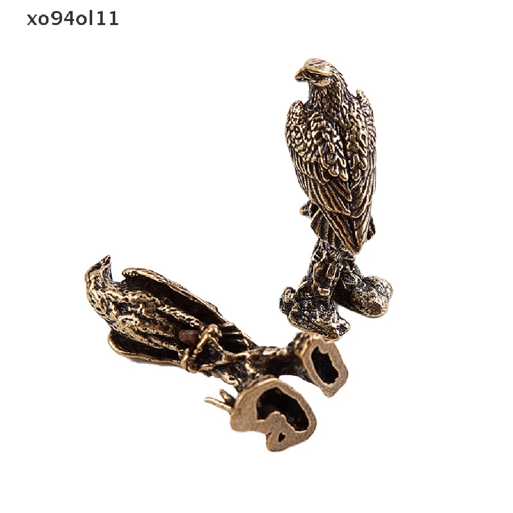 Xo 1PCS Patung Ornamen Patung Miniatur Eagle Kuningan Aksesoris Dekorasi Rumah OL