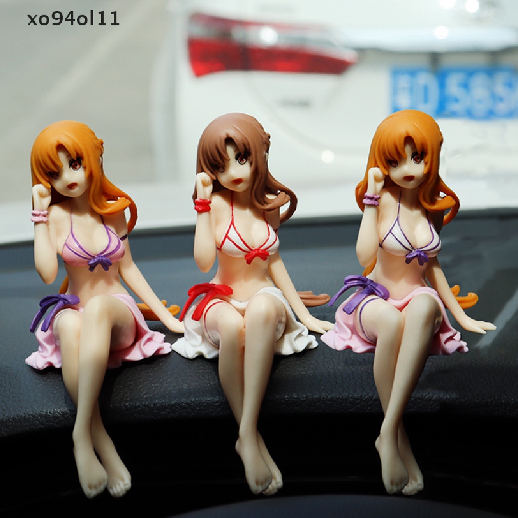 Xo 11cm Anime Sexy Action Figure Sitg posture Nyasna handmade Boneka Mobil Dekorasi Mainan Hadiah OL