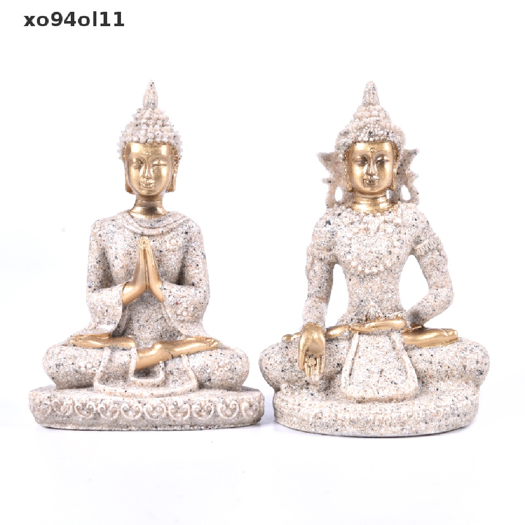 Patung Buddha XO Sandstone Thailand Patung Buddha Fengshui Dekorasi Rumah OL