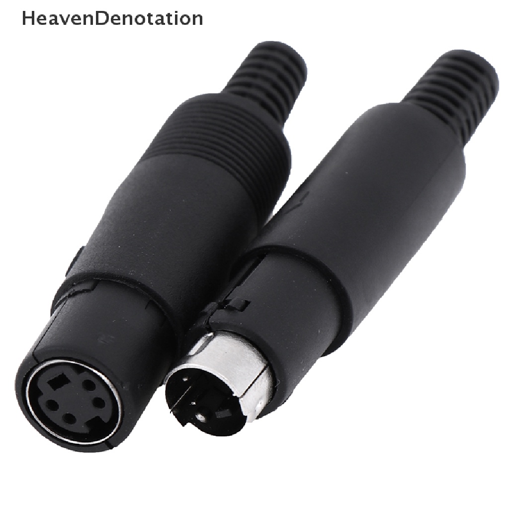 [HeavenDenotation] Konektor Stop Kontak Colokan DIN Mini 3 /4,5,6,7 /8 PIN Dudukan Kabel Sasis Male Female HDV