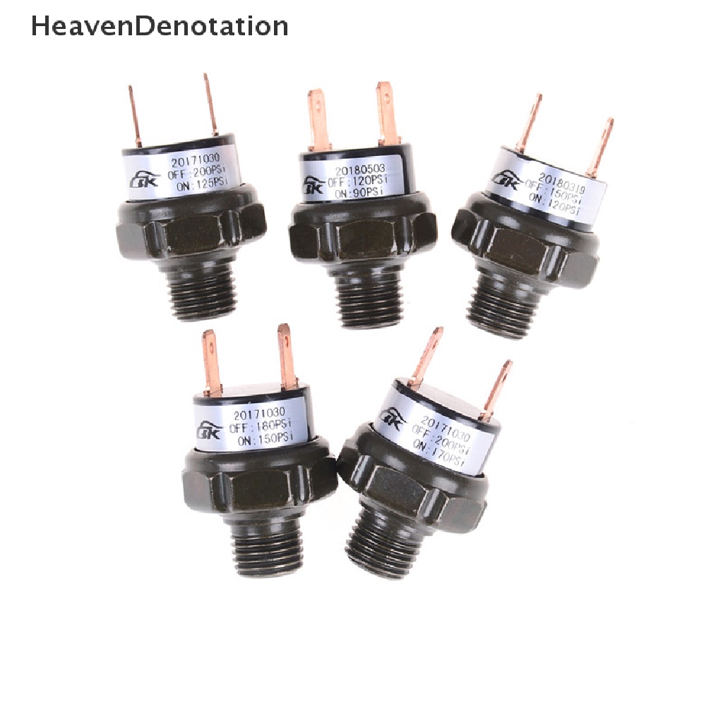 [HeavenDenotation] 120-150 PSI Katup Saklar Kontrol Tekanan Kompresor Angin 1per4 &quot;NPT End HDV