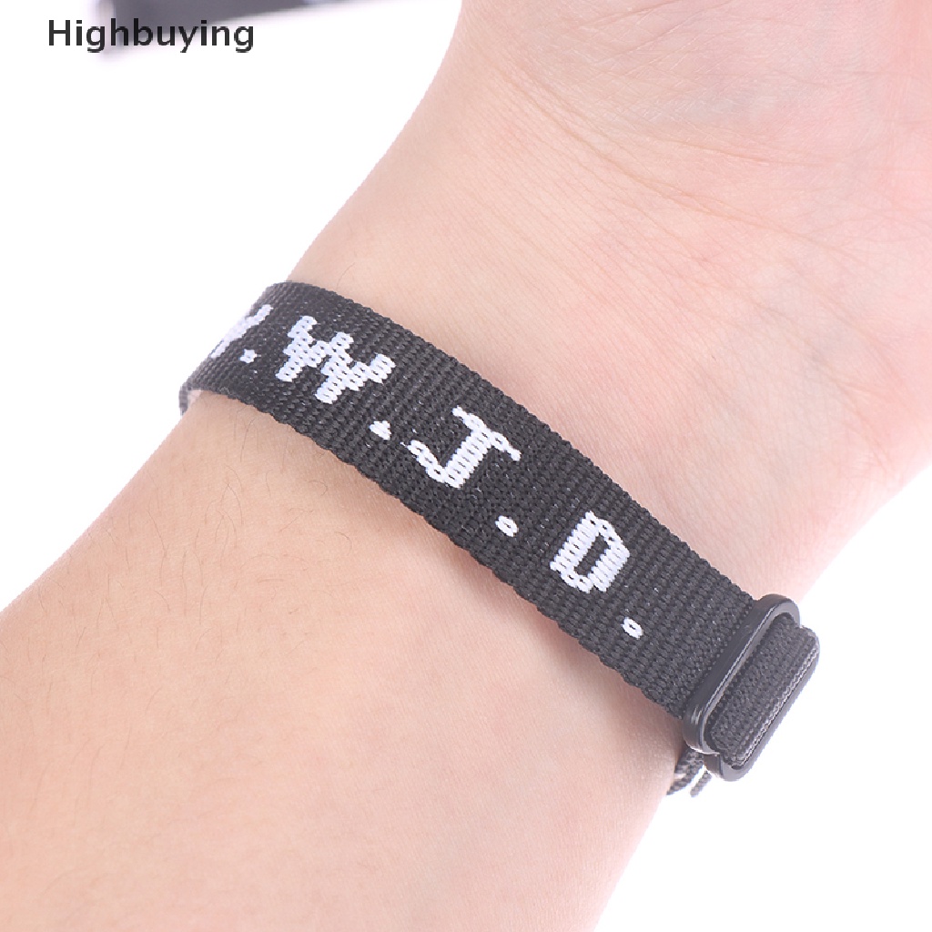 Hbid 4pcs Gelang WWJD Gelang Agama What Would Jesus Do Gelang Alkitab Glory