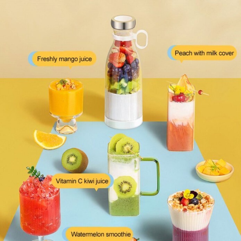【COD】Juicer Blender Portable/Juicer Portable Mini Juicer/Blender Botol Shake/Juicer Botol Portable/Mini Juicer Cup 6 Pisau Blender