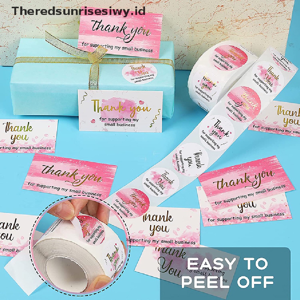 # Kado Mom &amp; PAPA DIY # 500pcs/roll 3.8 cm thanks Untuk Pembelian Label er Hias Komersial~
