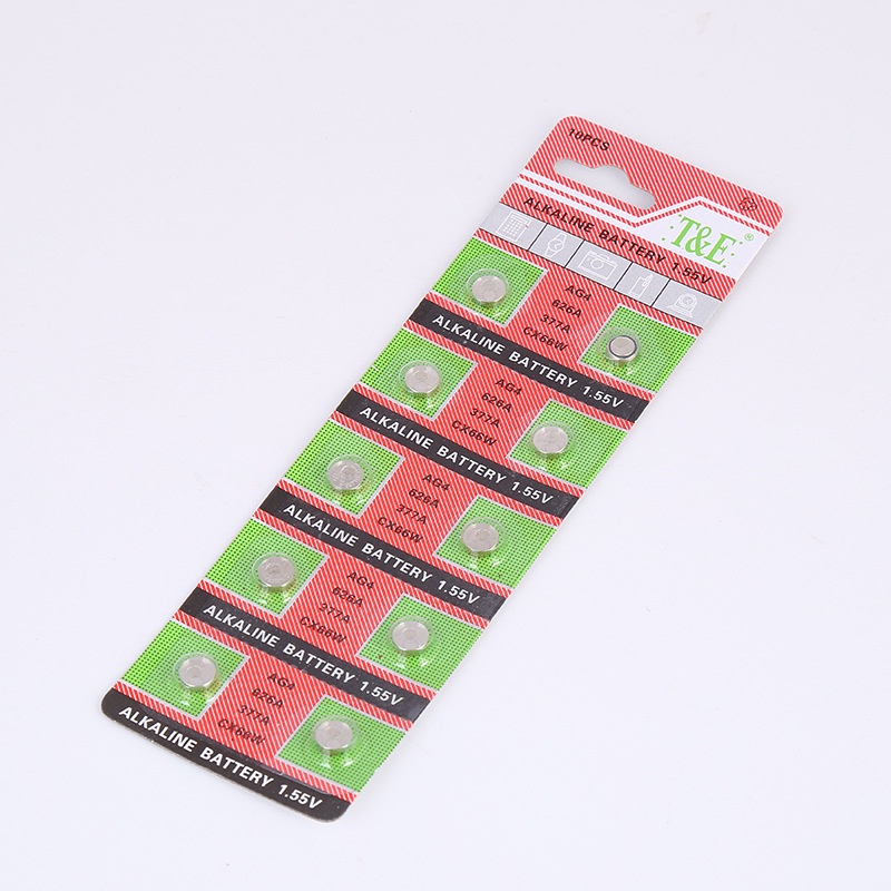 WatchyouB0082 AG4 Tombol Baterai 1.55V Kartu Terpasang LR66 Menonton/377 Tombol Baterai