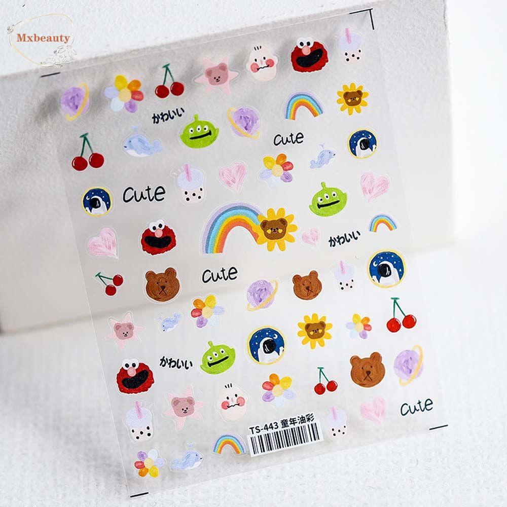 Mxbeauty Stiker Kuku Kartun Fashion Lucu SPY FAMILY Self Adhesive Nail Art Dekorasi