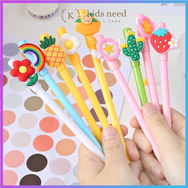 

Pulpen Karakter Buah Pena Gel Karakter Lucu Pen Cute /Warna Warni Bolpen Cute Tinta Gel Alat Tulis Kantor Sekolah Murah Import