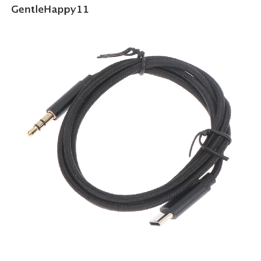 Gentlehappy Usb Type C To 3.5mm Aux Audio Cable Headset Speaker Headphone Jack Adapter Mobil Aux Untuk Huawei Xiaomi Oppo Vivo id