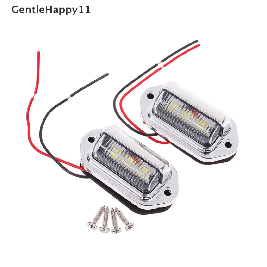 Gentlehappy Lampu Plat Nomor Mobil Truk 6lampu Belakang Lisensi Universal LED Untuk Trailer Van id