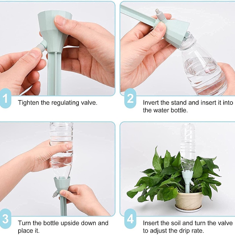 1pc Rumah Timing Adjustable Drip Sistem Irigasi Otomatis Penyiraman Paku Tanaman Taman Indoor Pot Tanaman Alat Irigasi
