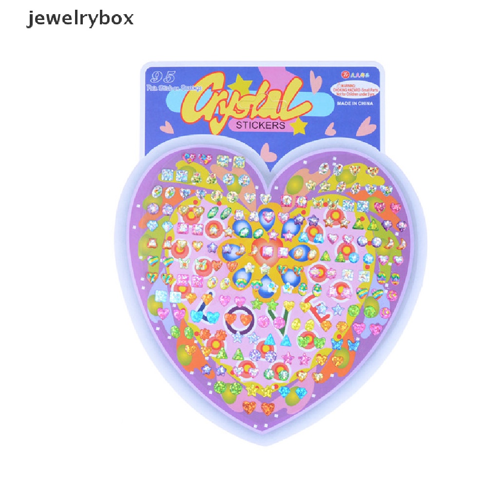 [jewelrybox] Kid Crystal Stick Anting Stiker Mainan Tubuh Tas Perhiasan Pesta Hadiah Natal Butik