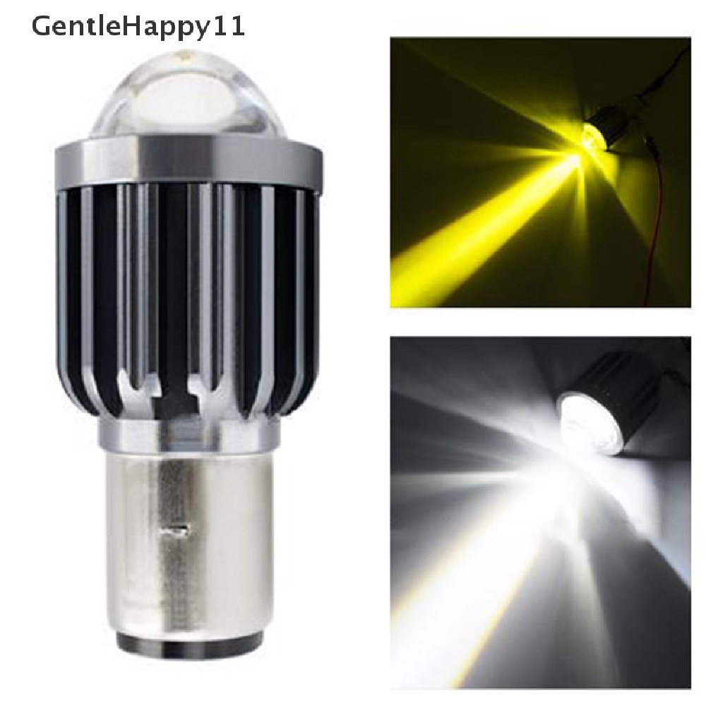 Gentlehappy H4/H6 BA20D Moto Bohlam Lampu Depan Motor Led Dual Color Hi/Lo Beam Fog Lamp  Id