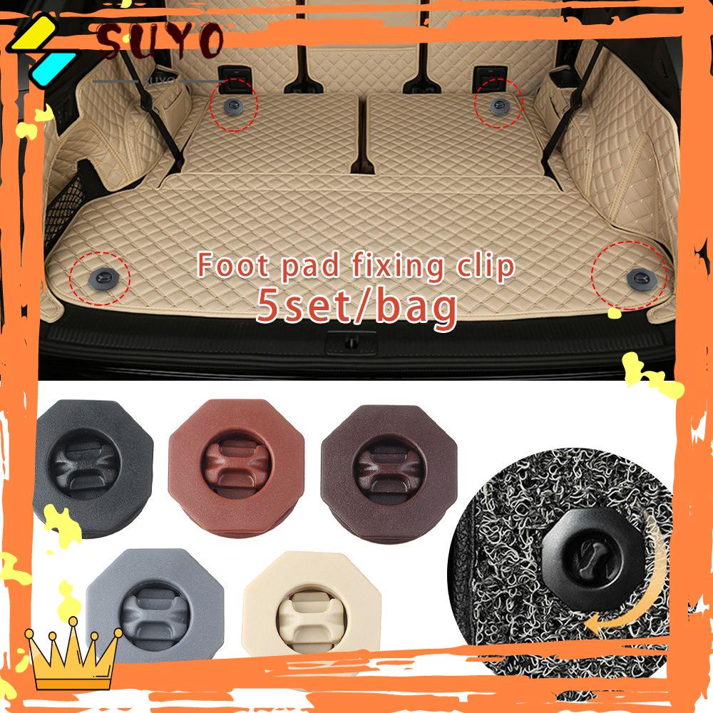 Suyo 5Set/tas Pengikat Tikar Lantai Mobil Berguna Universal Gesper Tetap Klip Pemasangan
