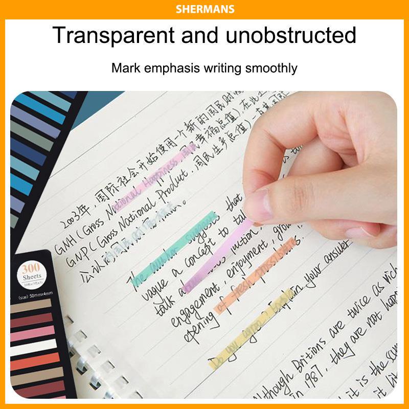 

[Ready Stock❤️]Tanda Klasifikasi Warna Fluoresen Ultra-halus Stiker Indeks Tembus PET Tahan Air sherman