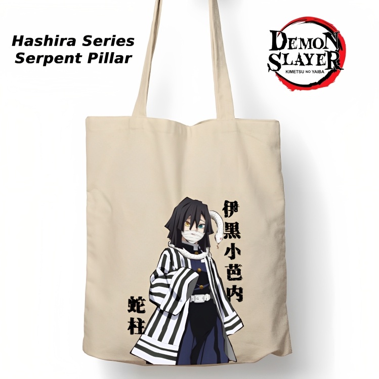 Totebag Anime Kimetsu no yaiba Hashira Series Tote bag premium Totebag zipper totebag velcro Termurah tote bag resleting