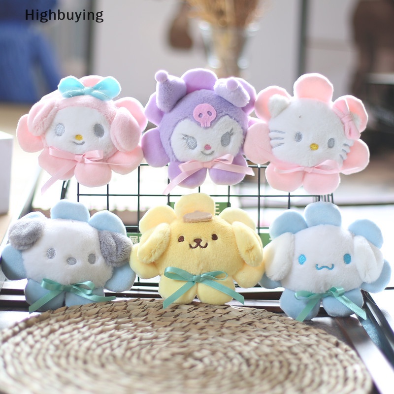 Hbid Liontin Mewah Gantungan Kunci Hello Kitty Keyring Boneka Melody Cinnamoroll Keychain Kartun Boneka Mewah Liontin Tas Ornamen Dekorasi Glory