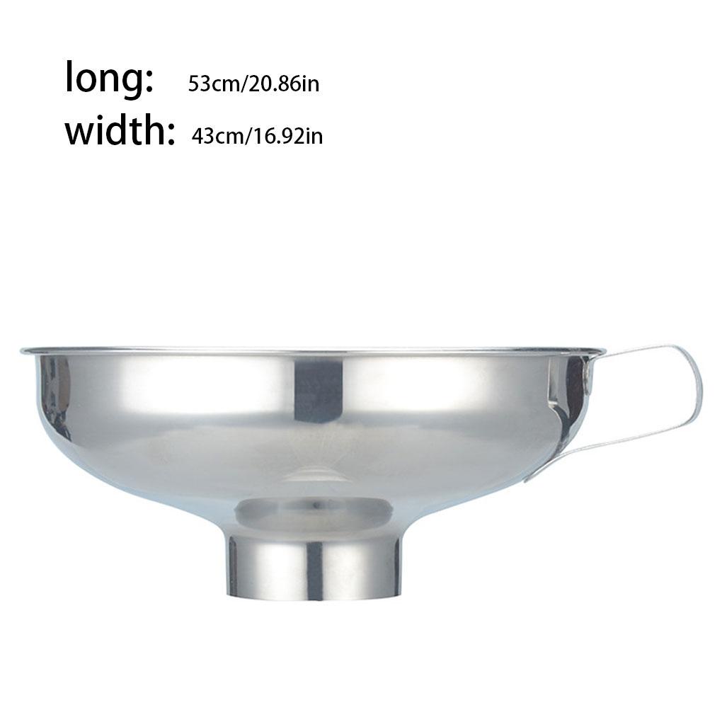 Canning Funnel Kitchen Gadget Alat Masak Firmness Handily Gripped Perlengkapan Rumah Profesional Permukaan Halus Corong Mulut Lebar