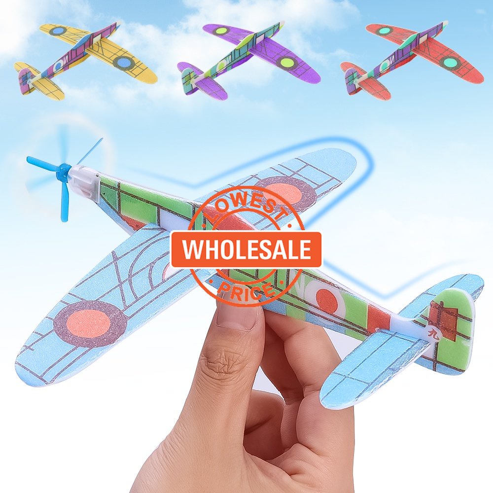 [Harga Grosir] 1pc Pesawat Glider Terbang Lempar Tangan Acak 3D DIY Handmade Pesawat Mainan Anak Masa Kini Model Mainan Permainan Mainan Edukasi Anak Pengisi Tas Plast