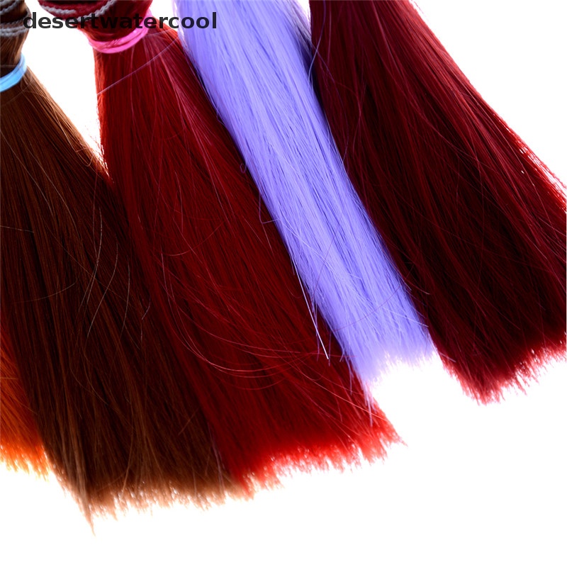 Deid 1pcs Panjang 15cm natrual Warna Tebal1 /3,1 /4 1/6 bjd Wig Rambut Boneka 1pcs Panjang 15cm natrual Warna Tebal1 /3X1 /4 1/6 bjd Wig Rambut Boneka Untuk Anak Kids Tinggi 15cm-