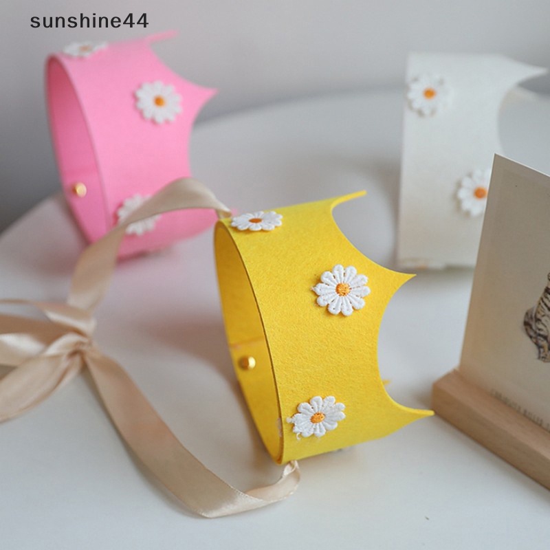 Sunshine Anak Daisy Pesta Ulang Tahun Mahkota Topi Bunga Kuning Pink3 4 5 6 7 8 9 Tahun Baby Shower Tema Bunga Matahari Hiasan Kepala Ulang Tahun ID