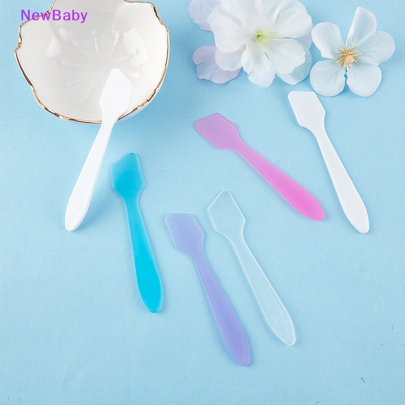 Newbaby 10pcs Spatula Kosmetik Mini Sendok Krim Wajah Makeup Masker Campur Sendok Beauty ID