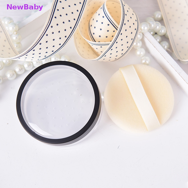 Newbaby 1pc 20ml Ayakan Kosmetik Kosong Longgar jar Wadah puff Kotak makeup travel ID