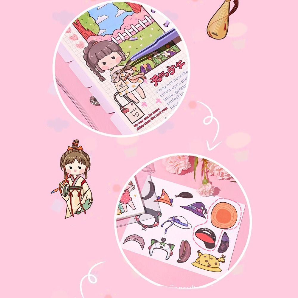 Lanfy Membuat Stiker Putri Sendiri Kartun Siswa Scrapbooking Akun Tangan Album Pribadi Jurnal Princess Life Sticker