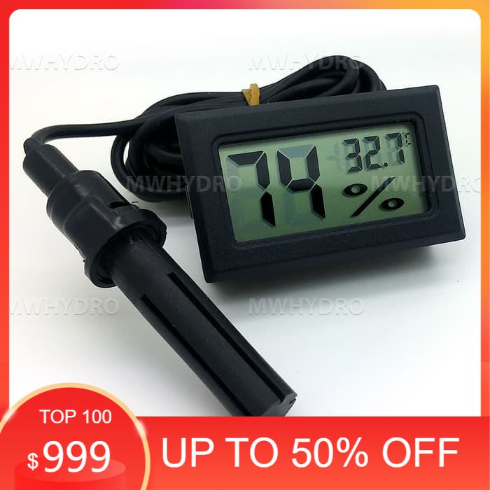 Mini Digital Thermometer & Hygrometer with Probe
