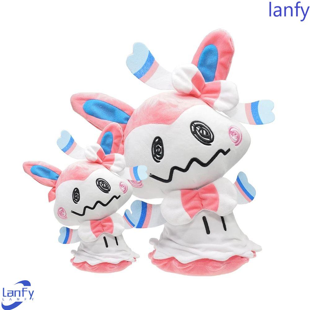 Lanfy Mimikyu Plush Doll Kawaii Lembut Espeon Animal Dolls Glaceon Leafeon Boneka Mainan