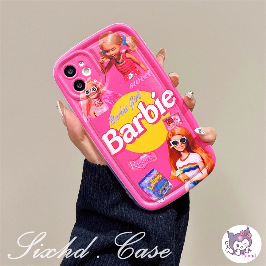 Untuk Redmi Note 12 11 11s 10s 9s 10Pro Redmi 12 12C 10C 11A 10A 9C 9T 9A A2 A1 Xiaomi 11 Lite Poco M3 X3Pro NFC AirBag Phone Case Gadis Barbie Lucu Lembut TPU Shockproof Cover Pelindung