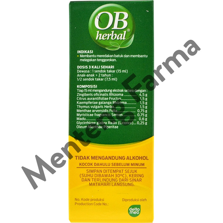 OB Herbal 60 mL - Obat Batuk Herbal