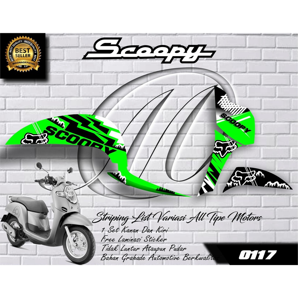 0117 STICKER LIST VARIASI SCOOPY 2017-2019 - STIKER VARIASI SCOOPY - STRIPING VARIASI SCOOPY