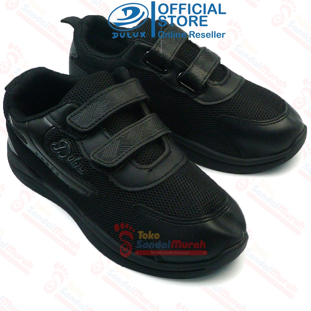 Toko Sendal Murah - Sepatu Sekolah Full Hitam Uk 28 -32 / Sepatu Anak Unisex Model Prepet / Sepatu SD Anak Nyaman [Toko Sendal Murah BX 8050 Hitam]