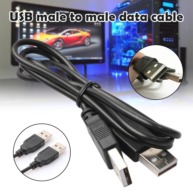 Kabel USB Ganda Bahan PVC Untuk Kamera Radiator Hard Disk Laptop Cord Data Line Cables Type A Male to Male USB Computer Extension Cable