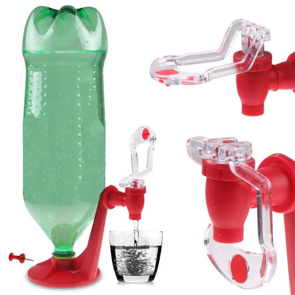 Saklar Portable Drinkers Hand Pressure Water Coke Bottle Dispenser Air Mancur Minum Terbalik