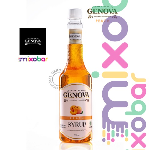 

Genova Syrup Peach 750ml l Sirup Minuman