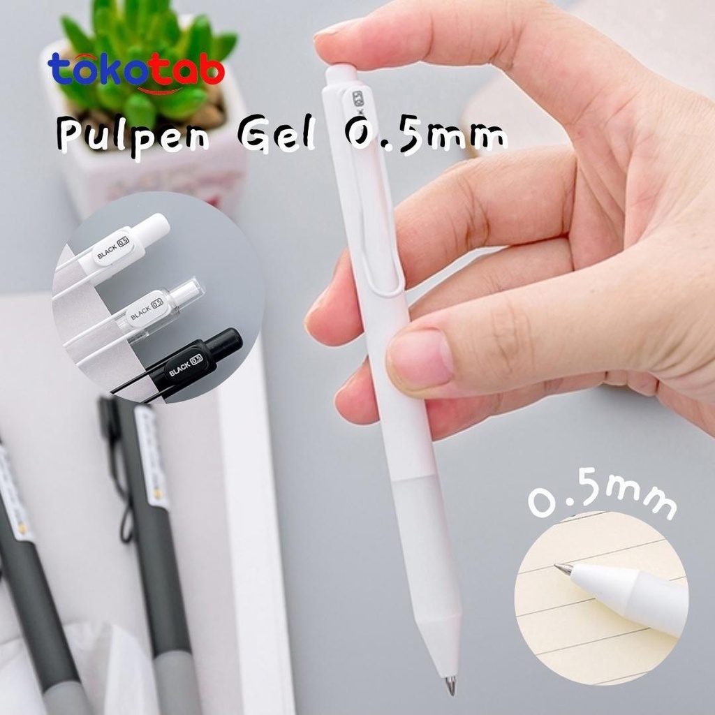 

Tokotab - Pulpen Gel Ink Bolpoin 0.5Mm Alat Tulis Kantor Sekolah Pena Pen DM-911 Tinta Hitam Stationery